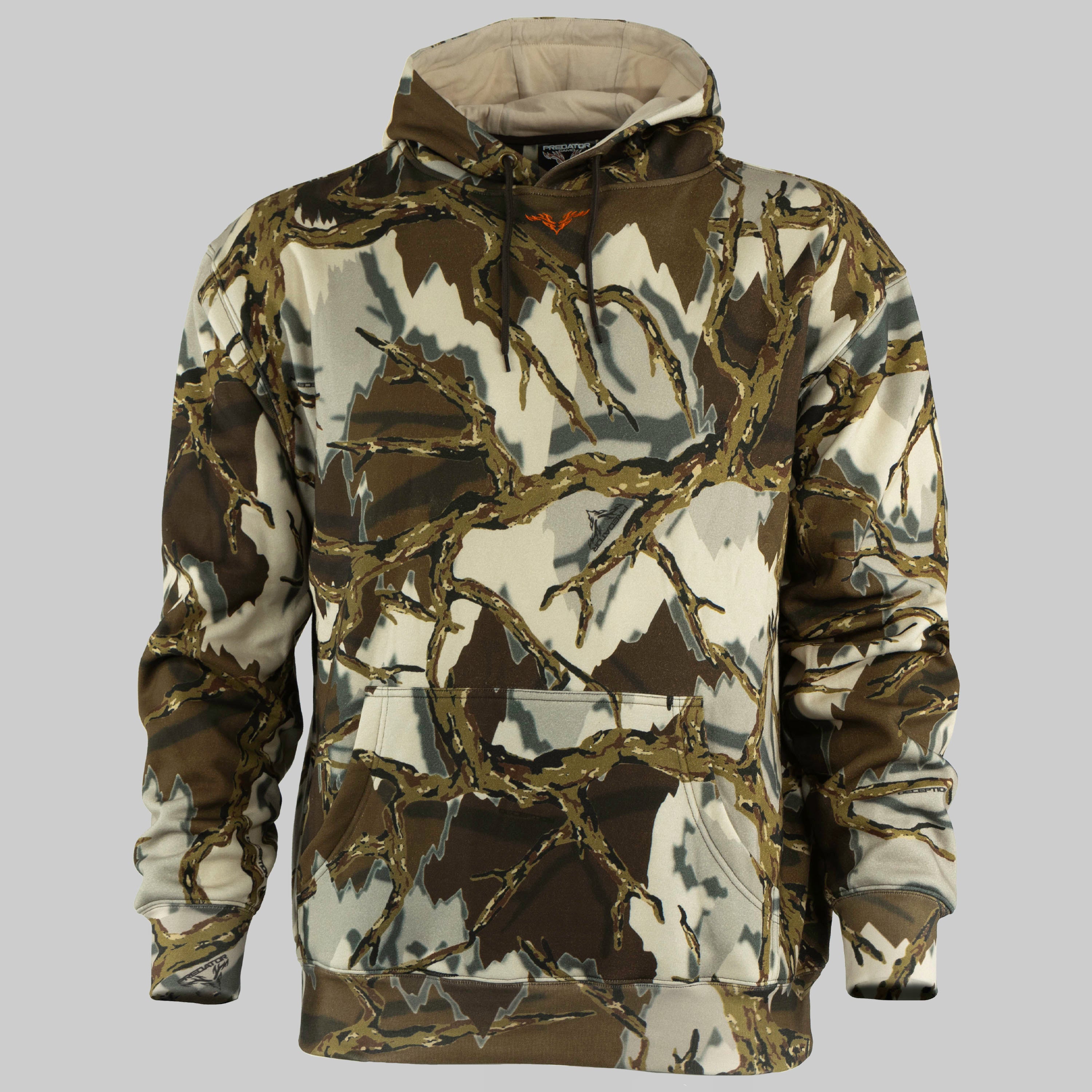 Predator Legacy Hoodie Cotton Polyester Blend Brown Deception