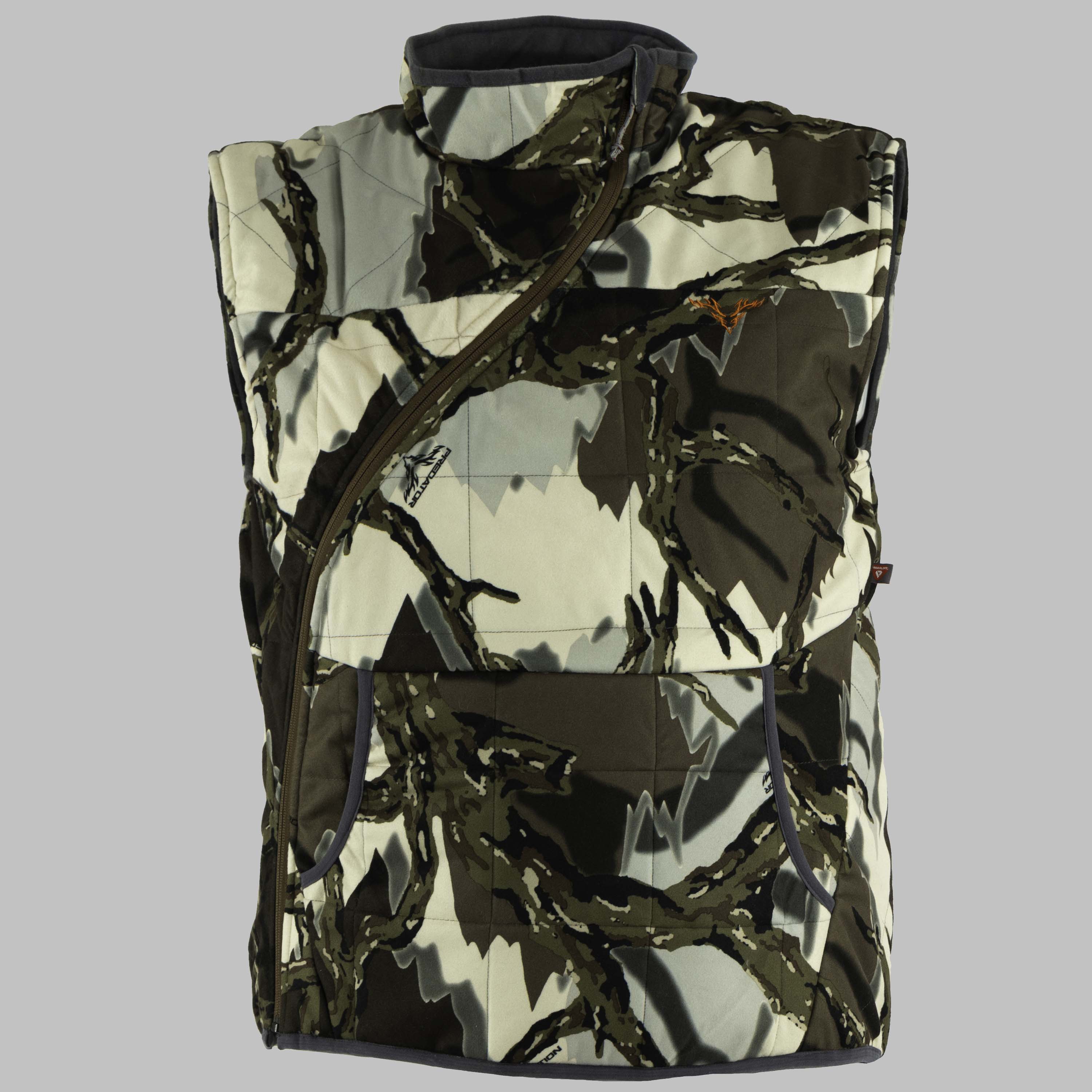 Ambush insulated vest front view #color_brown-deception