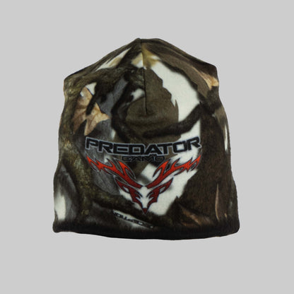 Reversible beanie in 3D deception camo