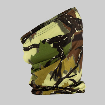 Tube facemask in green deception camo