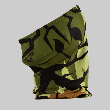 Tube facemask in spring green camo